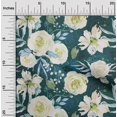 thumbnail image 2 of oneOone Tissu Velours Vert Sarcelle Feuilles & Trèfle Matériel de Robe Tissu Imprimé Tissu au Mètre 58 Pouces de Large, 2 of 5