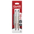 thumbnail image 1 of Sharpie S-Gel, Sleek Metal Barrel, Medium Point (0.7mm), Black Ink, 2 Count, 1 of 6