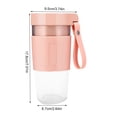 thumbnail image 3 of Fiogavroetic Portable Blenders 350ml Size Eletric USB Juicer Cup, Fruit,, Baby Food Mixing Machine With Updated 2 Blades on Clearance, 3 of 6