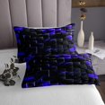 thumbnail image 3 of Erosebridal Geometric Square Coverlet Set King,Futuristic Cubes Bedding Set,Stereoscopic Room Decorative,Ultra Soft,3 Pieces, 3 of 5