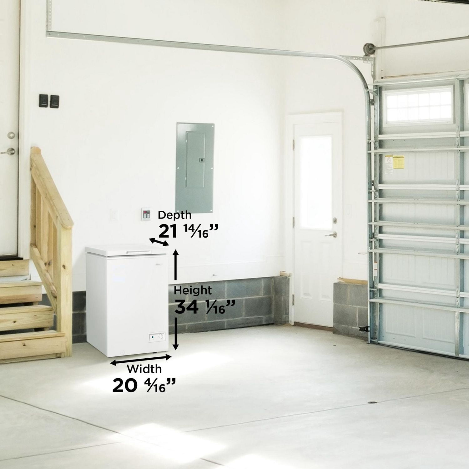 Danby DCF035A6WM Modèle carré de congélateur coffre de 3,5 pi3 DOE en Blanc