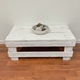 thumbnail image 2 of del Hutson Natural Barnwood Rustic Farmhouse Coffee Table, White, 2 of 7