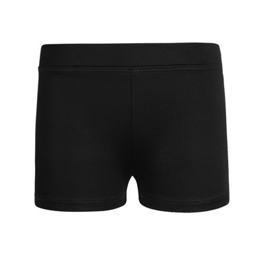 Hansber Filles Enfants Shorts Athlétiques Extensibles de Danse Gymnastique sous-Vêtements Sports Yoga Cyclisme Noir 8