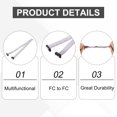 thumbnail image 3 of 3 Pcs IDC Flat Ribbon Cable, 2.54mm Pitch 15mm Width 50cm Long 12 Pin FC to FC Flat Ribbon Connector Jumper Wire for PC, 3 of 5