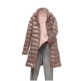 thumbnail image 2 of RKSTN Puffer Jacket Womens Lightweight Removable Hood Lightweight Down Jacket Mid-length Plus Size Zipper Thin Jacket with Pockets, 2 of 7