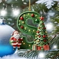 thumbnail image 4 of LSLJS 26 Letters Christmas Tree Decoration Pendant Christmas Tree Ornaments Personalized DIY Christmas Ornaments Christmas Decorations Xmas Tree Hanging Decor Christmas Ornaments, 4 of 5
