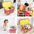 thumbnail image 5 of Eqb - Cosmetic Bag - 2 Comp Train Case Lemon, 5 of 5