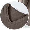 thumbnail image 5 of yoeyez Chandails Légers pour Femmes à Manches Longues Col Ras du Cou Chandail Uni Chandail Léger Doux Tricoté Hauts Bas d'Automne Café L, 5 of 5