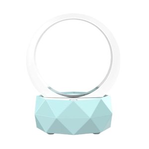 Bluetooth 5.0 TWS Haut-parleur sans fil portable Mini Lecture Haut-parleur sans fil Bluetooth haut-parleurs lampe de bureau pour intérieur Notre porte petite nuit lumière bleue