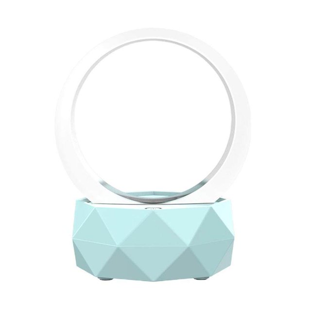 Bluetooth 5.0 TWS Haut-parleur sans fil portable Mini Lecture Haut-parleur sans fil Bluetooth haut-parleurs lampe de bureau pour intérieur Notre porte petite nuit lumière bleue