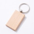 thumbnail image 4 of Wood DIY Key Chain Portable Man Woman Paintable Hanging Crafts Making Bag Handbag Clothes Automotive Keychain Accessories Rectangular, 4 of 9