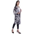 thumbnail image 3 of Moomaya Long Sheer Shrug Printed Open Front Beach Coverup Summer Cardigan, 3 of 8