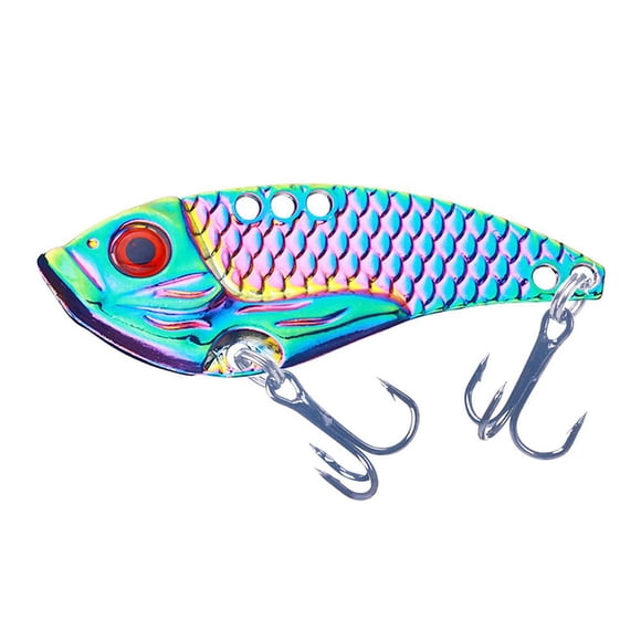 Leurre VIB Coloré en Métal 3,5 g Yeux 3D Cuillères de Pêche Appât Dur B6 Leurres L I8U6