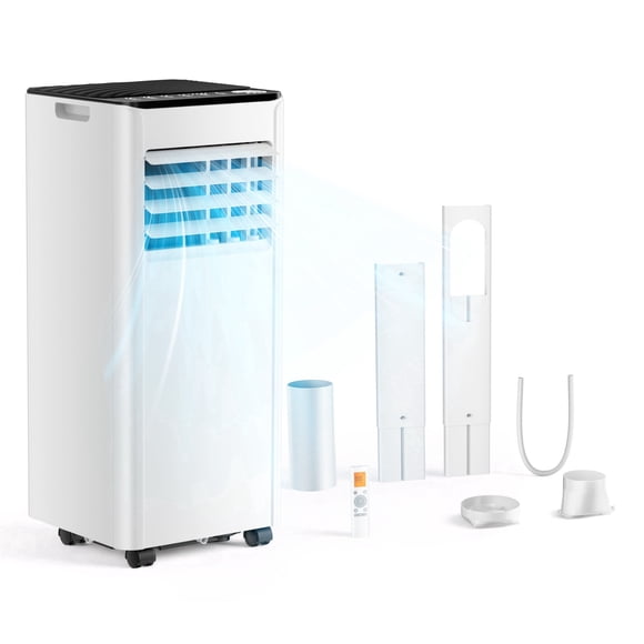 SIMZLIFE Climatiseur Portable 8000 BTU, Unité Ac Portable jusqu'à 550 Pi2, Blanc