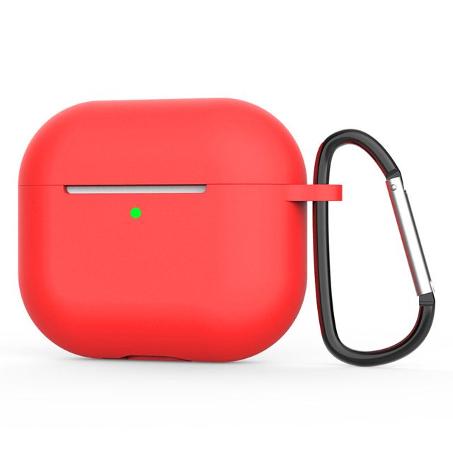 PANDACO Red Soft Case for AirPods Charging Case (4th Gen)