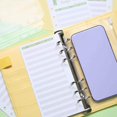thumbnail image 4 of PU Leather Notebook Binder Clear Binder Pockets Budget Envelope Purple, 4 of 9