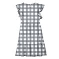 thumbnail image 4 of LOVZFMLL Dresses Kids Summer Double Layer Ruffle Sleeve Dress 5-14 Years, 4 of 8