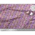 thumbnail image 3 of Soimoi Poly Georgette Fabric Floral,Chick & Cock Cartoon Print Sewing Fabric Yard 52 Inch Wide, 3 of 3
