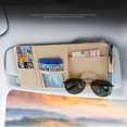 thumbnail image 3 of Car Sun Visor Organizer, Card Holder Zipper Storage Pouch Bag with Multi-Pocket, 3 of 10