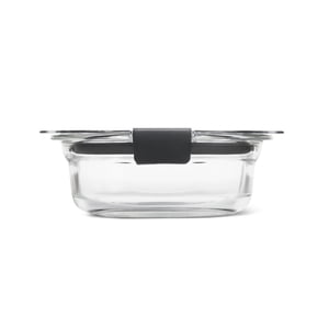Rubbermaid Brilliance Glass Round Leak-Proof 1.7-Cup Food Storage Container