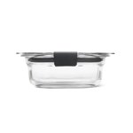 Rubbermaid Brilliance Conteneur de stockage alimentaire en verre rond de 1,7-Cup