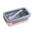 thumbnail image 1 of Clearance! Bento Lunch Box, Yoaney Portable Lunch Box Microwave Heating Leak Proof Lunchbox with Tableware for Travel Picnic Work (Color : 850Ml White), White3, 1 of 4