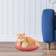 ZZkhGO Round Pet Bed, Comfortable Dog Cat Sleeping Mat, Soft Kennel Bed for Small Animals Home Decor