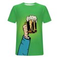 thumbnail image 5 of Cameland Nouveau T-Shirt pour Homme à la Mode 3D Imprimé Bière Non Positionné Manches Courtes Col Rond T-Shirt Haut de Sport Décontracté Blouses, 5 of 5