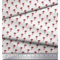 thumbnail image 3 of Soimoi Red Georgette Viscose Fabric Palm Tree Decor Fabric Printed Yard 42 Inch Wide, 3 of 5