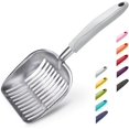 thumbnail image 1 of CZCPP-Pelle à Litière pour Chat, Tamis en Alliage d'Aluminium, Pelle en Métal pour Chaton, Pelle Profonde, Long Manche, Tamisage des Crottes, Lève-Crottes pour Chaton, Durable, pour Bac à Litière, 1 of 4