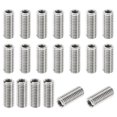 thumbnail image 1 of Unique Bargains Adaptateurs de Filetage Manchon Réducteur Écrou 20 Pcs M8x1.25 Mâle à M5x0.8 Femelle Écrou de Réparation 20mm, 1 of 7