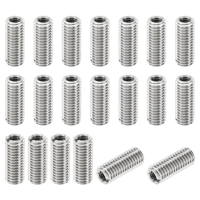 Unique Bargains Adaptateurs de Filetage Manchon Réducteur Écrou 20 Pcs M8x1.25 Mâle à M5x0.8 Femelle Écrou de Réparation 20mm
