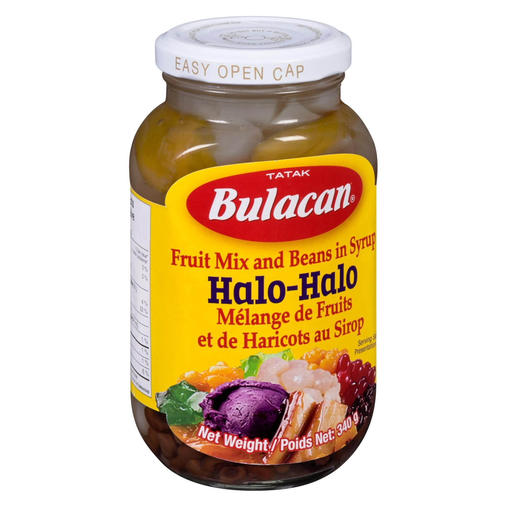 Bulacan Halo-Halo - Mélange de fruits et haricots au sirop, dessert 340 g par bouteille