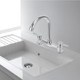 thumbnail image 4 of Greenadscape kitchen faucet with two handles Dual Handle Sink Faucet Silver Copper 1 Set, 4 of 8