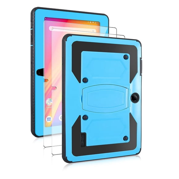 Mignova Case for Dragon Touch Max 10 Plus/Veidoo T10/T20 Tablet/Meize K105/K106/K10110 inch/Flying TECH 10 inch /Victbing 10 inch/Lectrus 10 inch/FEONAL 10 inch+Screen Protector (Blue, 2 Pack)