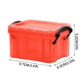 thumbnail image 3 of Yhmxh Closet Organizers and Storage Candy Color Mini Storage Box Transparent Storage Box 0.14 Liters Small Glove Box Cute Lock Jewelry Box Mini Storage, 3 of 6
