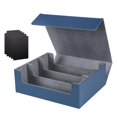 thumbnail image 3 of Esquirla Card Deck Box Holds 1800 Cards Game Card Storage Organizer Sports Cards Case Blue Gray, 3 of 8