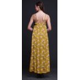 thumbnail image 4 of Bimba Robe Longue Maxi Imprimée en Rayonne à Bretelles Spaghetti Ajustables pour Femmes Boho-Moyen, 4 of 5
