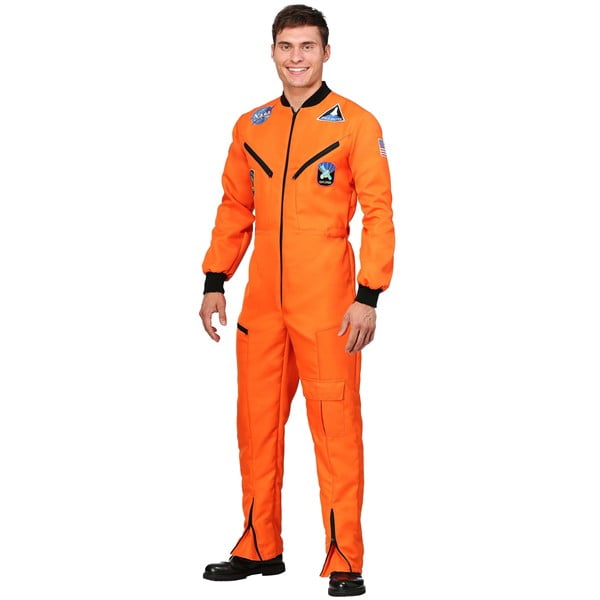 Orange Astronaut Jumpsuit Adult Costume | Space Explorer Costume