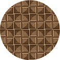 thumbnail image 1 of Ahgly Company Tapis d'Intérieur Lavable en Machine Carré Transitionnel Bronze Brun, 3 Pieds Carré, 1 of 7
