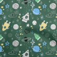 thumbnail image 1 of oneOone Rayon Teal Green Fabric Galaxy Sewing Material Print Fabric By The Yard 56 Inch Wide, 1 of 4