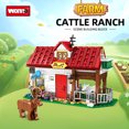 thumbnail image 2 of WOMA Ensemble de Blocs de Construction Farm Cattle Ranch - 530 Pcs, Ensemble de Jouets à Tige pour Enfants, Ensemble de Jouets de Construction pour Enfants, pour 6 Ans et Plus, 2 of 6