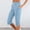 01 Light Blue, variant on Weiqiqre Wide Leg Pants Woman Summer Casual Workout Capri Yoga Pants Straight Leg Exercise Lounge Pants with Pockets
