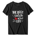 thumbnail image 1 of Chemise Couple Femme Décontractée Femme Chemise à Manches Longues Saint-Valentin Chemises Imprimées Basiques pour Femme Col Rond Manches Courtes Chemises pour Femme Grande T-Shirt Hauts Tunique Blouse, 1 of 1