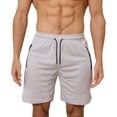 thumbnail image 1 of Plebaso Men's Athletic Shorts Casual Drawstring Quick Dry Running Shorts Lightweight with Zipper Pockets, 1 of 6