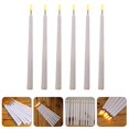 thumbnail image 3 of HLONK 6 Pcs Light for Halloween Long Pole LED Taper Candles Rechargeable Father White, 3 of 8