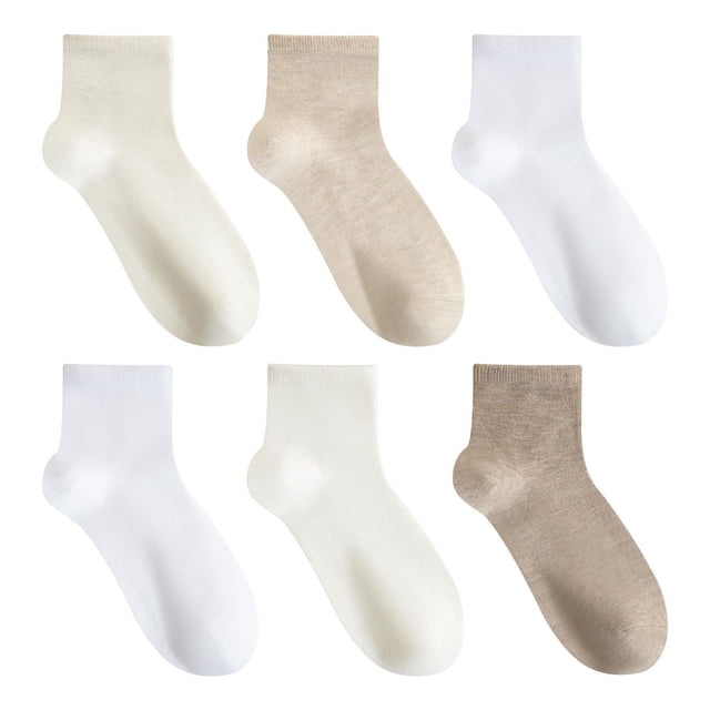 SECRET Confort Essentials Bas courts en coton 6P