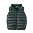 thumbnail image 1 of Penkiiy Doudoune Sans Manches pour Garçons et Filles, Légère et Hydrofuge, Manteau d'Hiver pour Enfants, Automne, Sans Manches, Vert Armée, Liquidation pour 4-5 Ans, 1 of 8