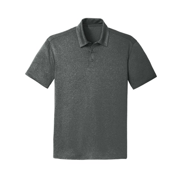 Gravity Threads Mens Trace Heather Polo Shirt - Charcoal Heather - 3X-Large