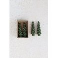 thumbnail image 3 of Bougies Coniques en Forme d'Arbre Non Parfumées Creative Co-Op, Vert Persistant, Ensemble en Boîte de 2, 3 of 3